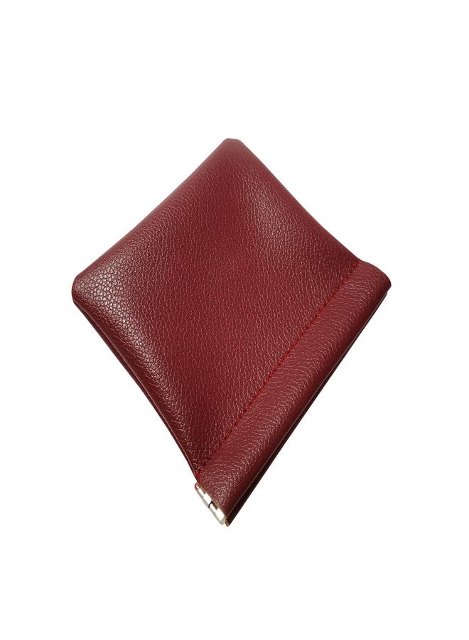 SCIKHEFT Faux Leather Jewelry Travel Bag Jewelry Pouch for Trinket Festive Gift Option for Christmas, Wedding Celebrations (Red 2PCS) - Image 2